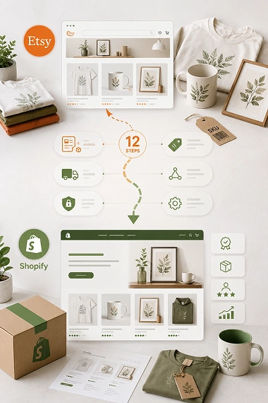 Etsy to Shopify Migration - Move Your Print Shop in 12 Steps
