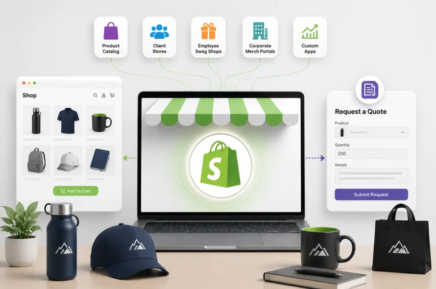 Shopify Becomes the Base for Your Promotional Products System