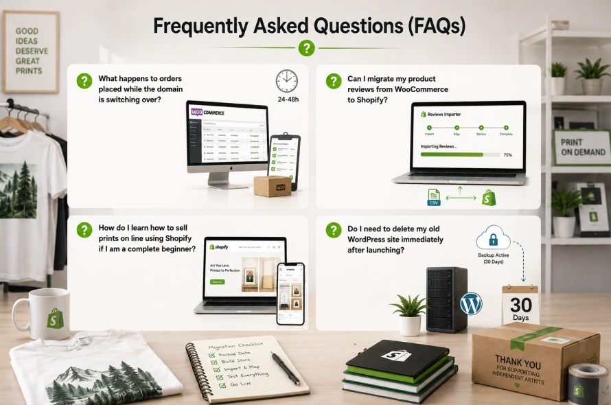Frequently Asked Questions (FAQs) - Migrate WooCommerce to Shopfiy