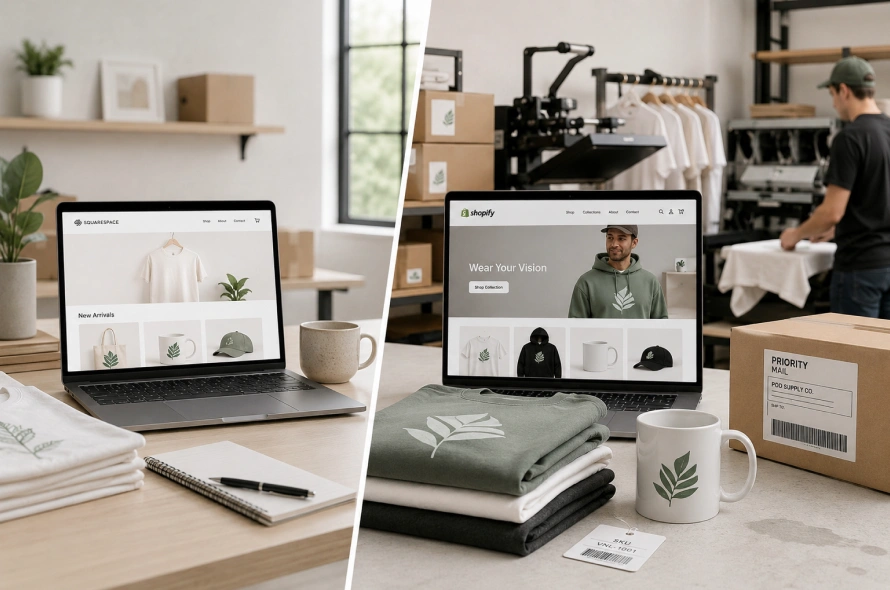 Squarespace Help You Start, Shopify Helps You Scale