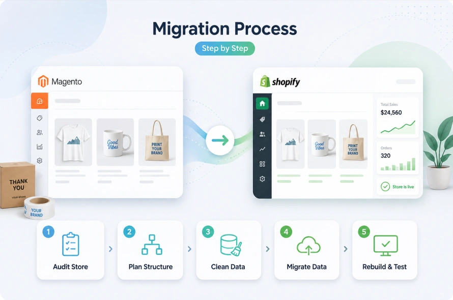 Magento to Shopify Migration Process - Step by Step Guide