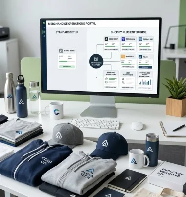 Shopify Plus for Corporate Swag Stores