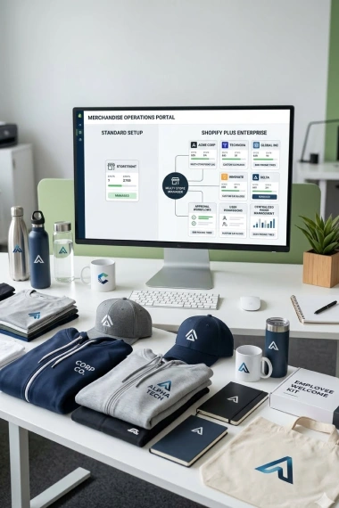 Shopify Plus for Corporate Swag Stores