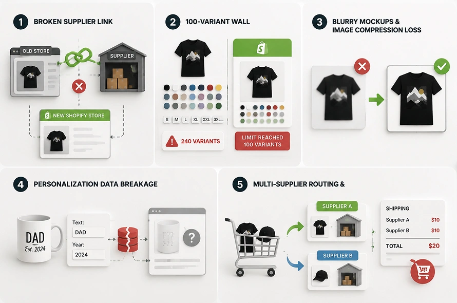 The 5 Hidden Traps of a POD Store Migration Shopify