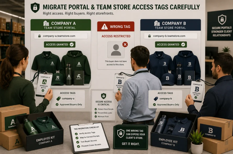Migrate Portal and Team Store Access Tags Carefully
