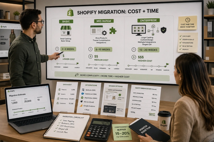 How Much Money and Time Does It Take to Migrate to Shopify?