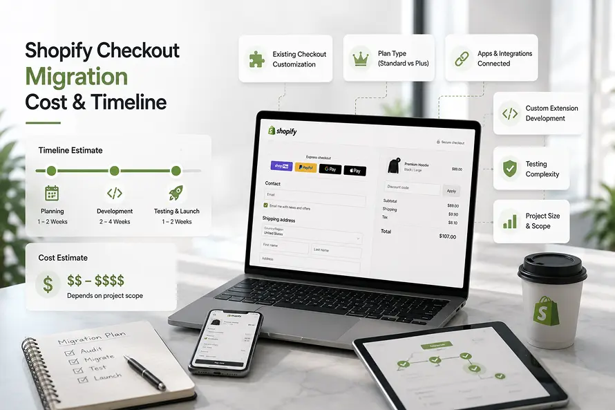 Shopify Checkout Migration Cost & Timeline