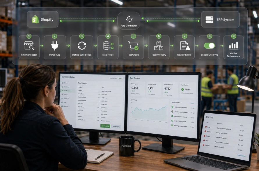 Step-by-Step: Connecting Shopify to an ERP Using an App Connector